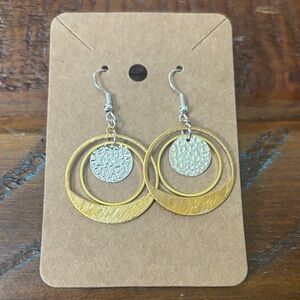 Gold and Silver Hoop Earrings